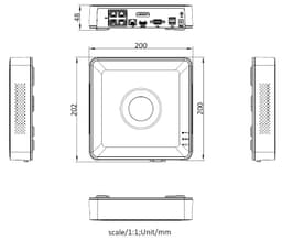 Hikvision DS-7104NI-Q1/4P 4 Kanal Mini PoE NVR - 2