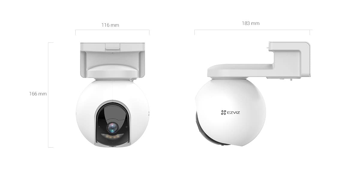 EZVIZ HB8 2K+ WiFi Pilli PT Güvenlik Kamerası