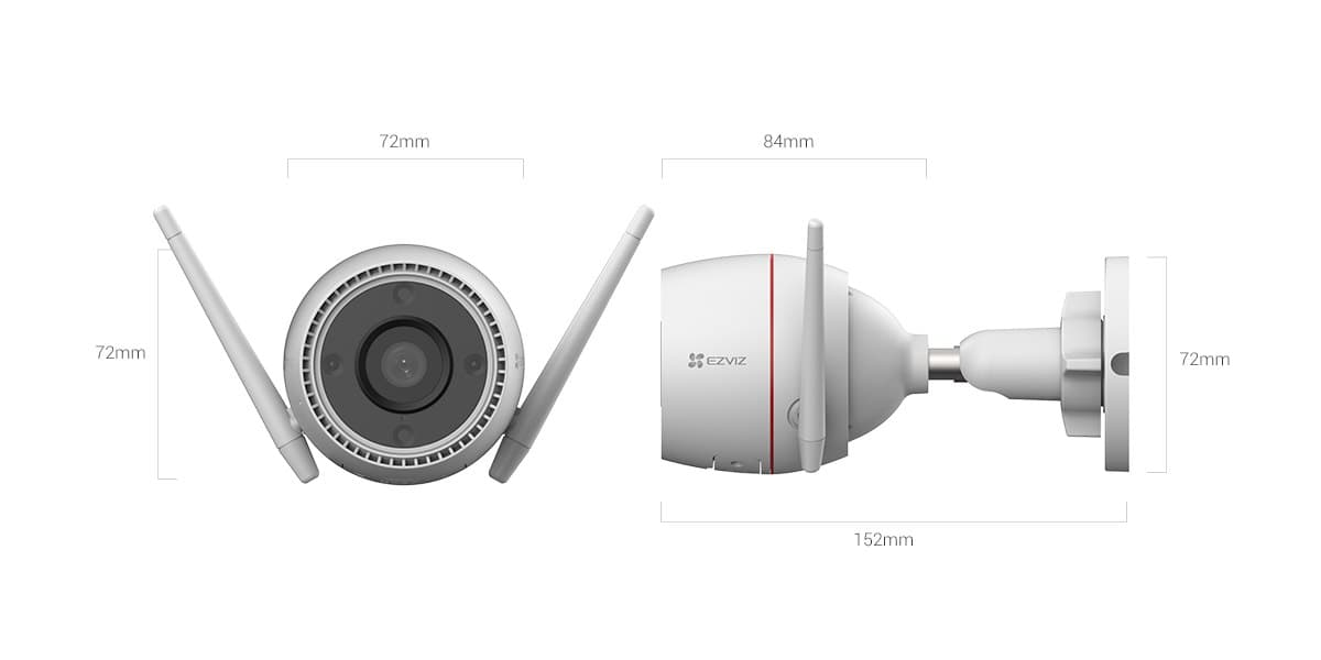 EZVIZ H3c 2K+ WiFi Dış Mekan Bullet Kamera