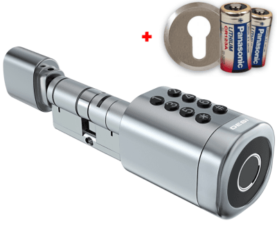 DESi QUiC Q001 Akıllı Silindir Kilit Parmak İzi Tuş Takımı Kart Okuyucu